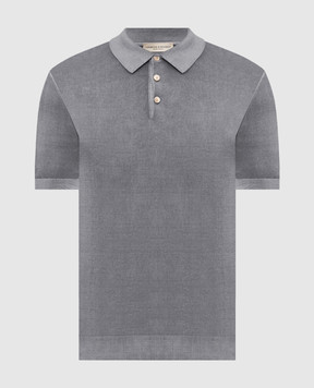 Cashmere&Whiskey Сіре поло з бавовни M54268052