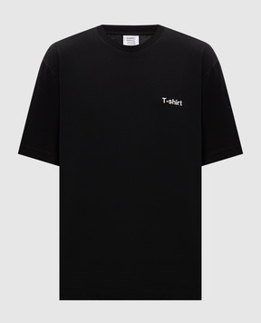 Vetements Черная футболка с надписью MH27TR221Bm