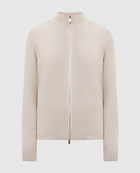 Brunello Cucinelli Бежевий кардиган з кашеміру M22700506
