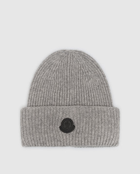 Moncler Сіра шапка з кашеміру L20913B00085M1223