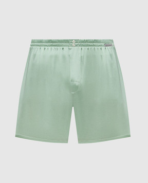 Dolce&Gabbana Зелені труси-боксери із шовку M3A12TON0EC