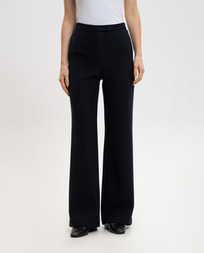 Loro Piana Синие брюки клеш Robin из кашемира FAN3498sh