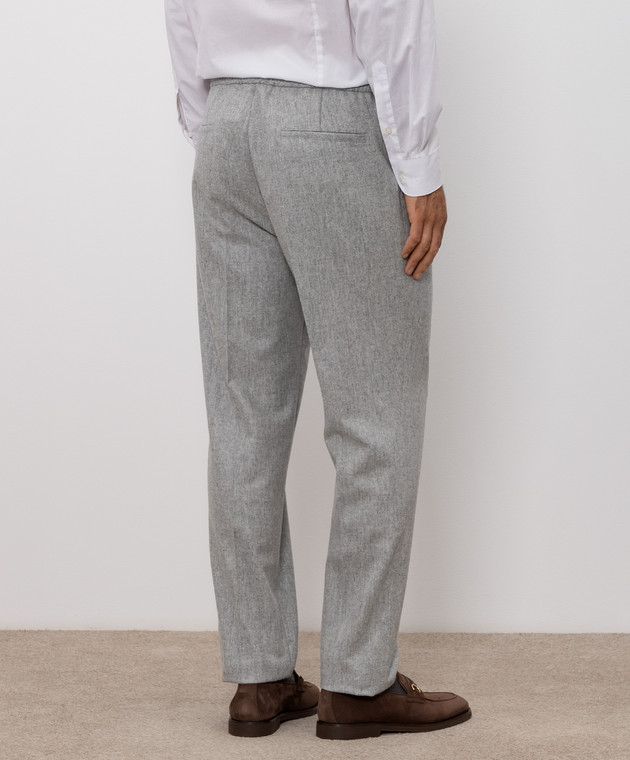 Brunello Cucinelli Штани сірі з вовни M038PE1710 зображення 4