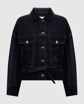 3.1 Phillip Lim Синя джинсова куртка з патчем логотипа E2616538LID