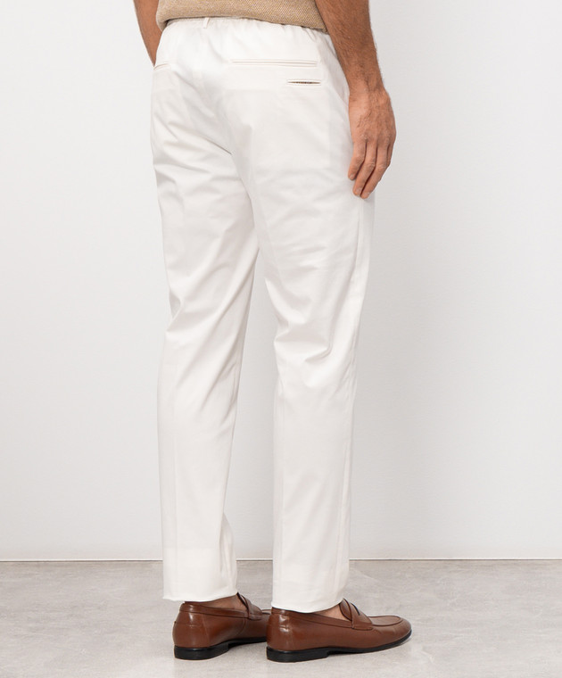 Peserico Брюки цвета айвори из хлопка R5472502448 изображение 4