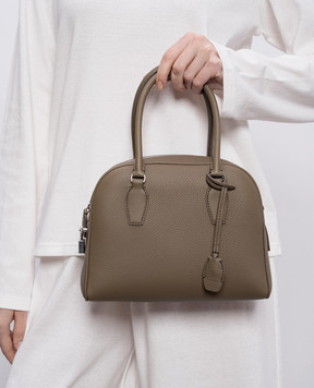 The Row Коричневая кожаная сумка-тоут India 10.00 W1734L129