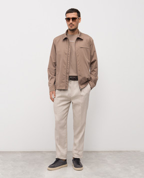 Peserico Коричнева куртка з логотипом R5226908274