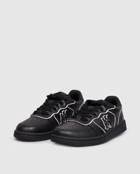AMIRI Черные кожаные кроссовки NEWPORT AMSNSN1061