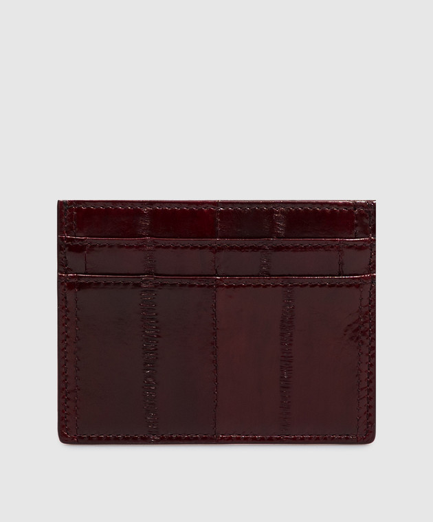 Dolce&Gabbana Бордовый кожаный картхолдер BI0330A8B08 изображение 2