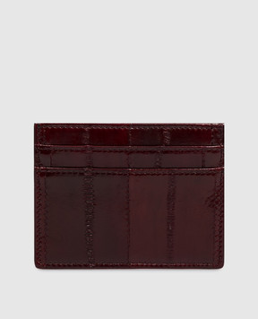 Dolce&Gabbana Бордовый кожаный картхолдер BI0330A8B08