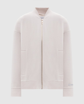 Max Mara Sportmax Бомбер ONDATA из шерсти цвета айвори SPXONDATA