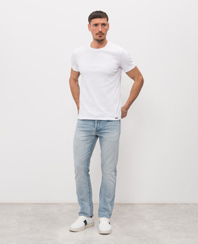 Tom Ford Біла футболка з нашивкою логотипа T4M081040