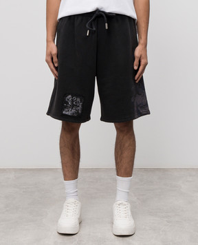 Off-White Сірі шорти Faded Painting 44MCI013F5F00A