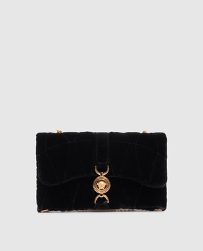 Versace Чорна оксамитова сумка крос-боді Kleio 10177401A15998