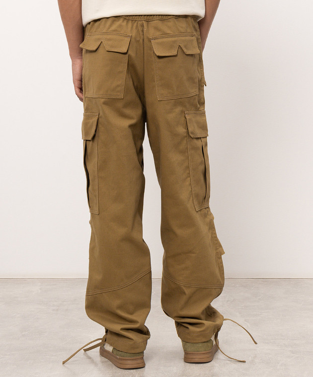 Rhude Коричневые брюки-карго AVIANO RHPF26PA02012 изображение 4