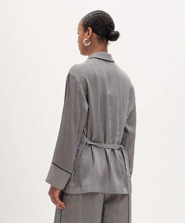 Ann Demeulemeester Рубашка Coby в полоску в пижамной силе B0014007FA737 изображение 4