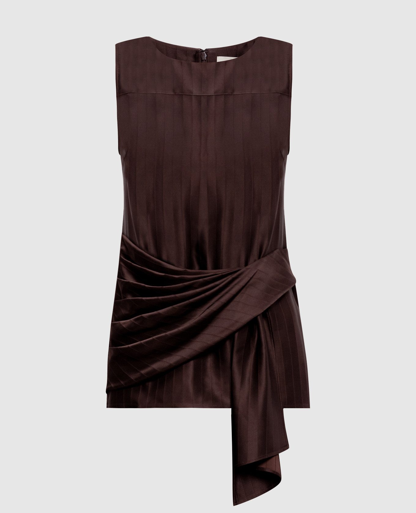 Коричневый топ FONDA с шелком