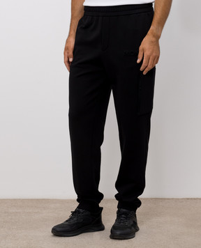 Moncler Черные брюки джоггеры L20918H0000289AZY