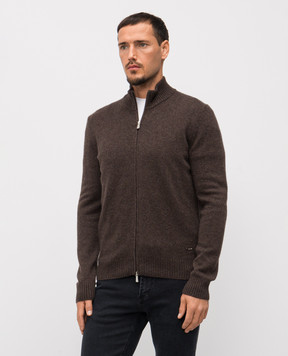 Enrico Mandelli Коричневий кардиган з кашеміру 2K088A5461