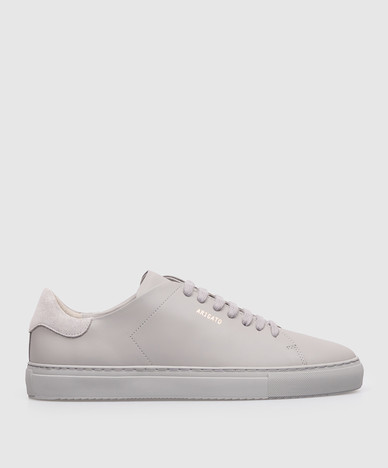 Серые кожаные кроссовки Clean 90