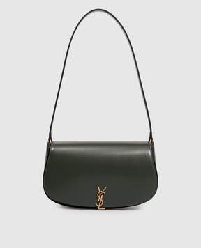 Saint Laurent Зеленая кожаная сумка VOLTAIRE 844302AAFF9