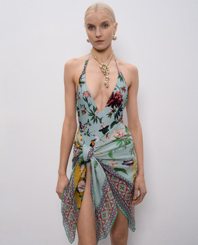 La DoubleJ Зеленое парео в принт SCA0051COT021ZOF06