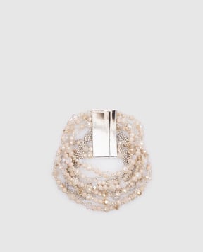 Peserico Бежевий баслет з намистинами A35508C0CC781