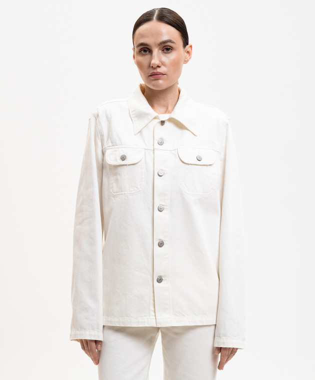 Maison Margiela MM6 Белая джинсовая куртка SH2AM0057M30071 изображение 3