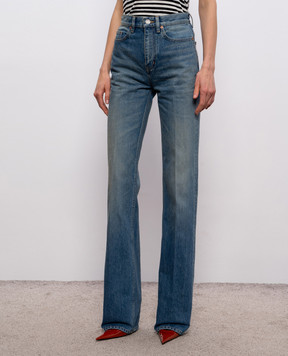 Saint Laurent Сині джинси з ефектом потертості 813267Y11CA