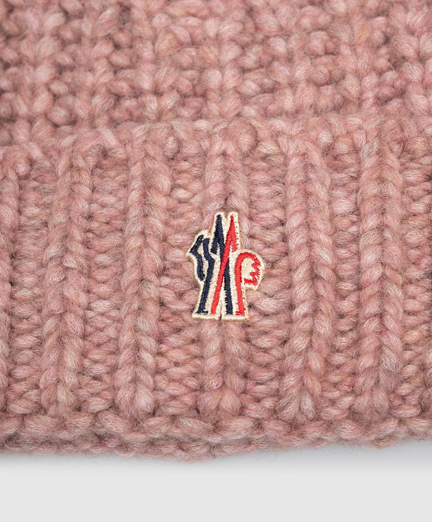 Moncler Grenoble Розовая шапка с шерстью L20983B00010M1214 изображение 4