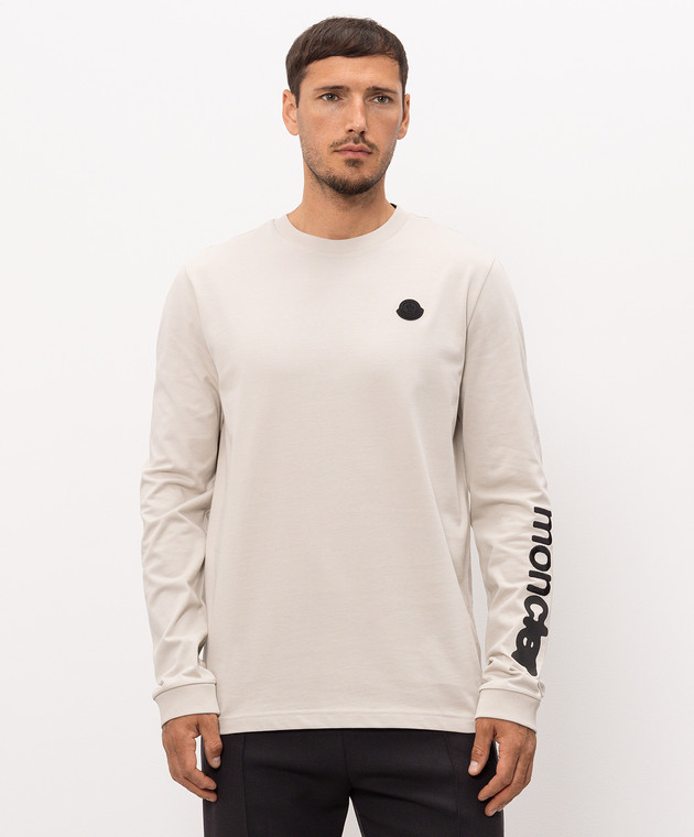 Moncler Сірий логнслів з контрастним логотипом L20918D0000389AUG зображення 3