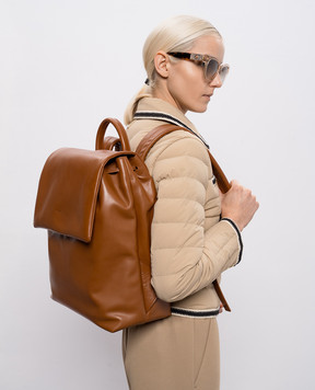 Marsell Коричневий шкіряний рюкзак Patta MB0430P010