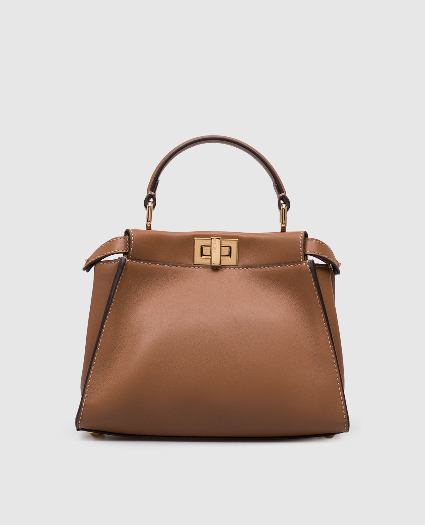 

Коричневая кожаная сумка Peekaboo Mini, Коричневый, Сумки через плечо