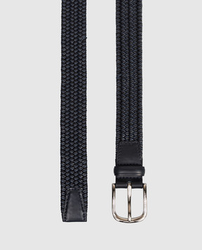 Orciani Синій комбінований плетений ремінь Sea Elast U08163RAG