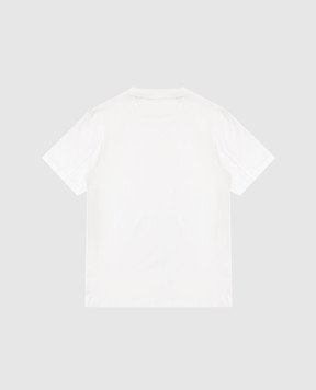 Brunello Cucinelli Дитяча біла футболка з принтом B0B13S154C