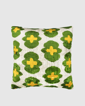 Les Ottomans Декоративная двусторонняя подушка из бархатного шелка с принтом VE5850X50DS