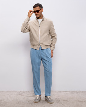 Brunello Cucinelli Белая футболка с эффектом наложения слоев M0B137427