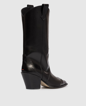 Aeyde Чорні шкіряні козаки Ariel ABTBUP75CH222800001