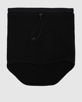 C.P. Company Чорний баф з вовни з логотипом MAC302A005509A