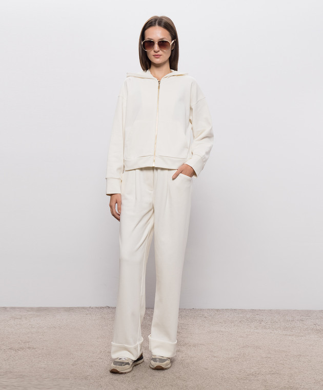 Twinset Спортивный костюм цвета айвори 262LI2ZBB изображение 2