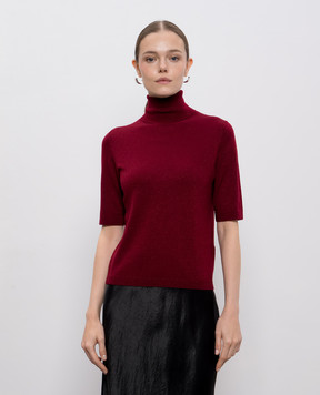 Allude Червоний топ з вовною мериноса з люрексом 25564101