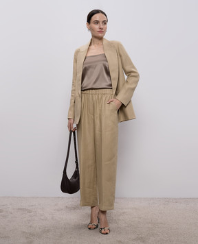 Peserico Коричневий топ із шовку A08921D02372