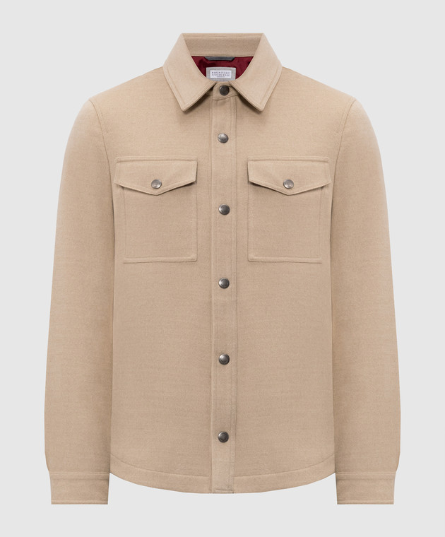 Brunello Cucinelli Бежева куртка з вовни MV4676549