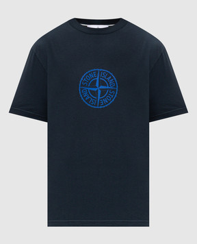 Stone Island Синя футболка з принтом L1S152100001S0362