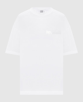 Vetements Біла футболка з принтом логотипа ME76TR150Ww