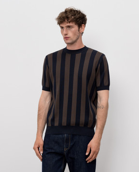 Fendi Футболка з шовком в смужку FZY443AY3U