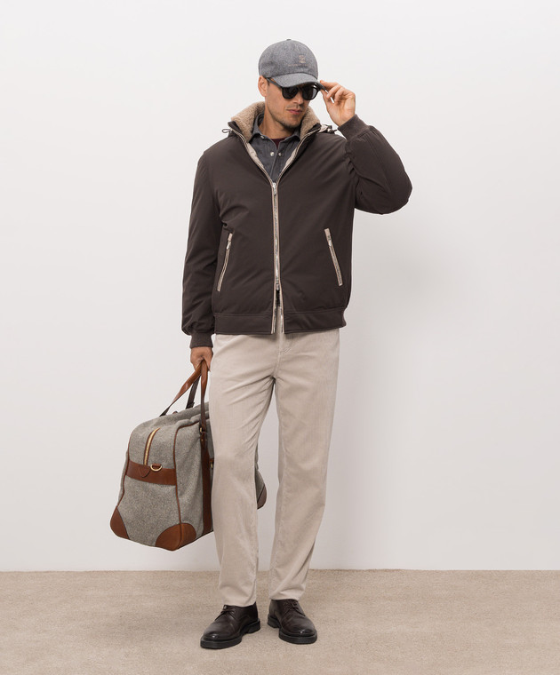 Brunello Cucinelli Серая джинсовая рубашка MH1924008 изображение 2
