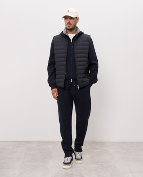 Brunello Cucinelli джоггеры синего цвета MM8313263G