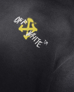 Off-White Дитяча чорна футболка з принтом Arrow Spray 44BAA002S26J00F