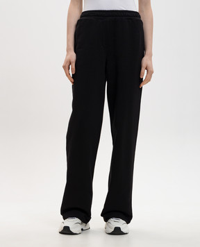 Dolce&Gabbana Черные спортивные брюки с логотипом монограмма FTC91ZGDDL5